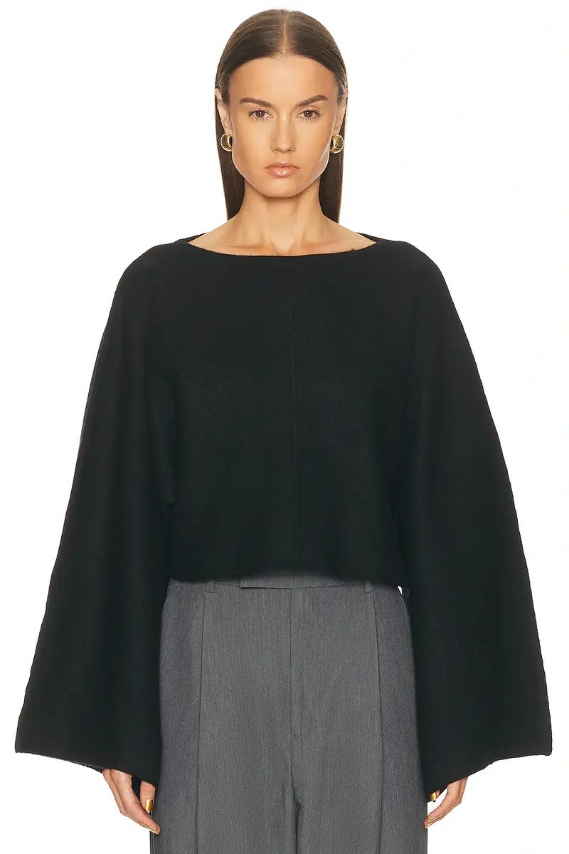 EAVES Whinnie Knit Cape | Thumbnail 3 EAVES Whinnie Knit Cape | Thumbnail 3