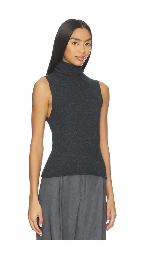 EAVES Makena Sleeveless Turtleneck | Thumbnail 2 EAVES Makena Sleeveless Turtleneck | Thumbnail 2