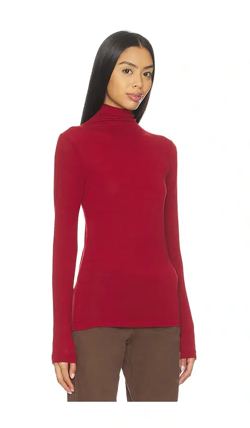 Bobi Mock Turtleneck Tee | Thumbnail 2 Bobi Mock Turtleneck Tee | Thumbnail 2