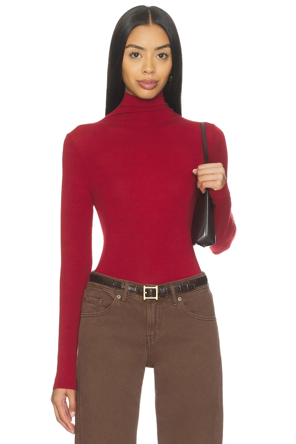 Bobi Mock Turtleneck Tee