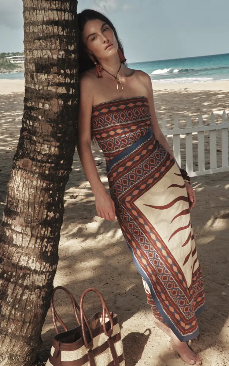 Paraiso Agreste Cotton Midi Dress