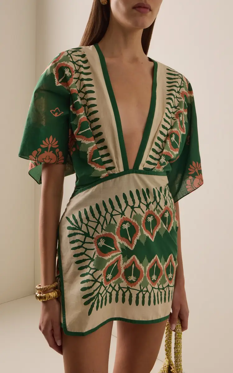 Johanna Ortiz Inundada de Color Printed Cotton Mini Dress | Thumbnail 3