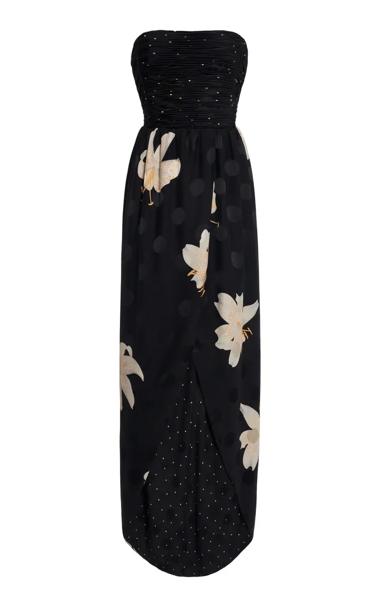 Valentino Garavani Apres L'Hiver Silk Maxi Dress | Thumbnail 9 Valentino Garavani Apres L'Hiver Silk Maxi Dress | Thumbnail 9