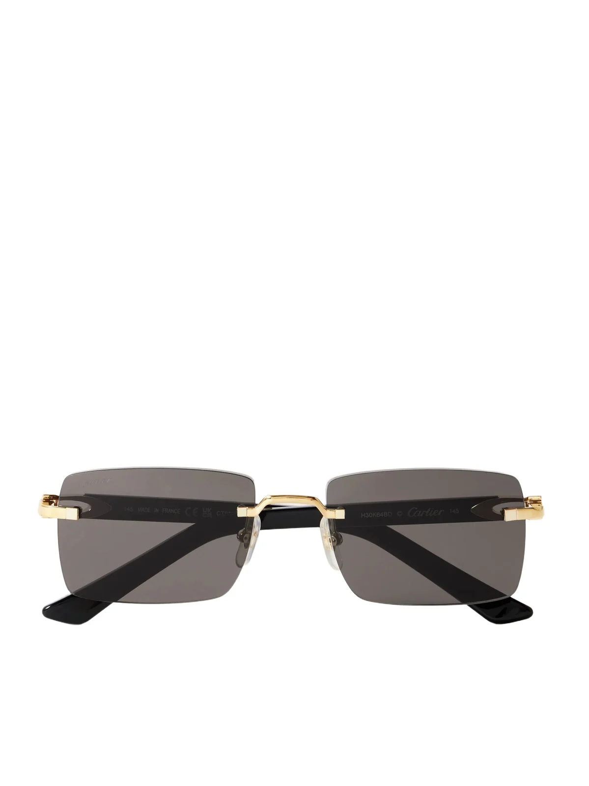C Décor Rimless Rectangle-frame Gold-tone And Acetate Sunglasses C Décor Rimless Rectangle-frame Gold-tone And Acetate Sunglasses