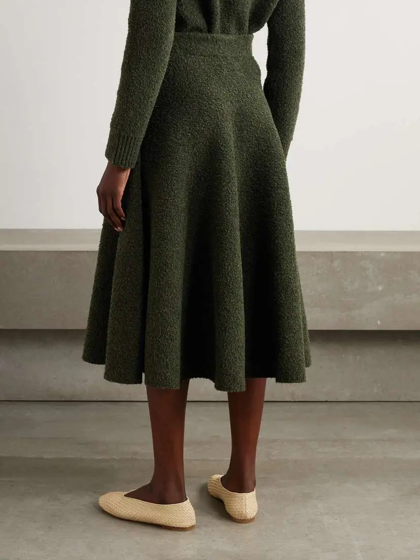 Bottega Veneta Wool-blend Bouclé Midi Skirt | Thumbnail 4