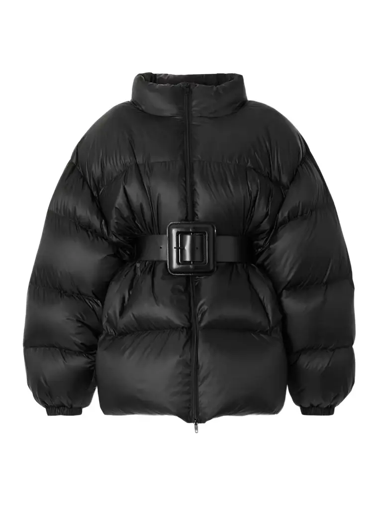 Balenciaga Hourglass Belted Quilted hell Down Jacket | Image 1 Balenciaga Hourglass Belted Quilted hell Down Jacket | Image 1