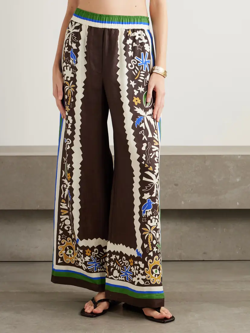 ALÉMAIS Printed Linen Wide-leg Pants | Thumbnail 3 ALÉMAIS Printed Linen Wide-leg Pants | Thumbnail 3