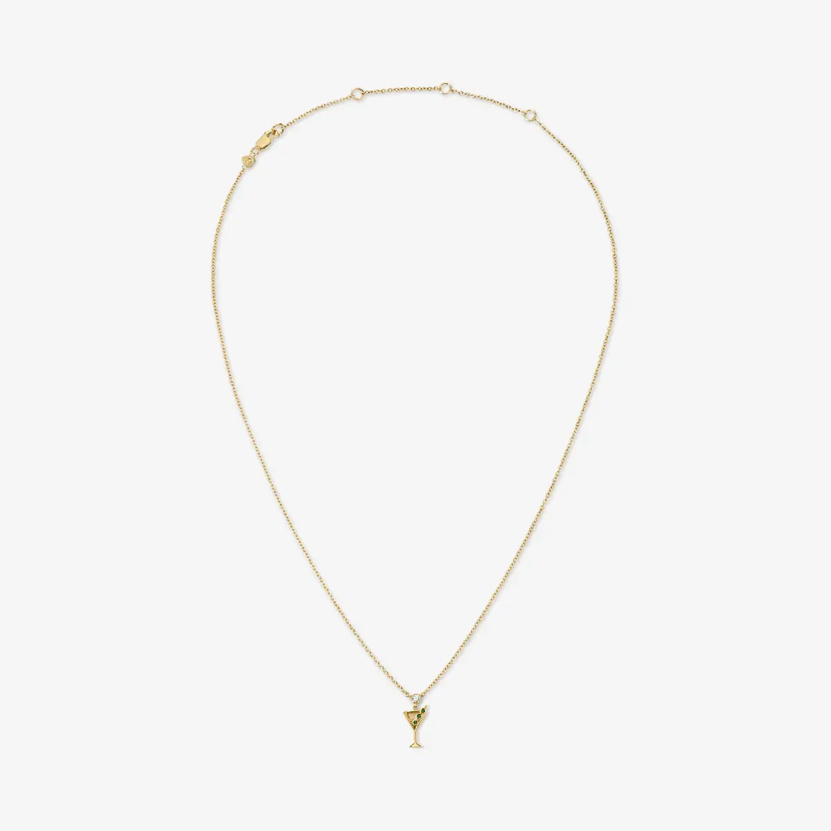 Stephanie Gottlieb Cocktail Martini Glass Chain Necklace | Thumbnail 2