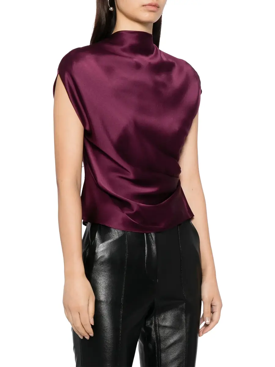 THE SEI High Neck Drape Top | Thumbnail 3