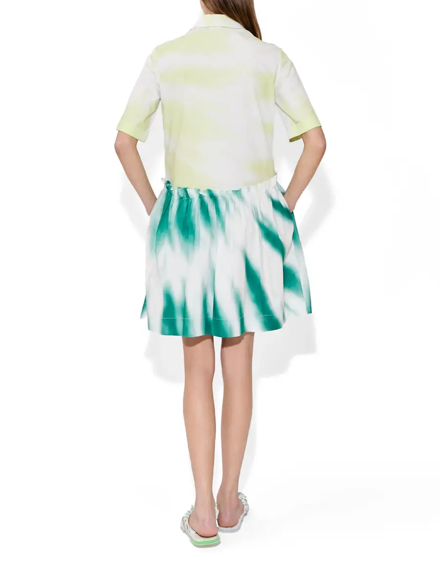Rosie Assoulin Tie-Dye Cotton Poplin Mini Gathered Shirtdress | Thumbnail 5 Rosie Assoulin Tie-Dye Cotton Poplin Mini Gathered Shirtdress | Thumbnail 5