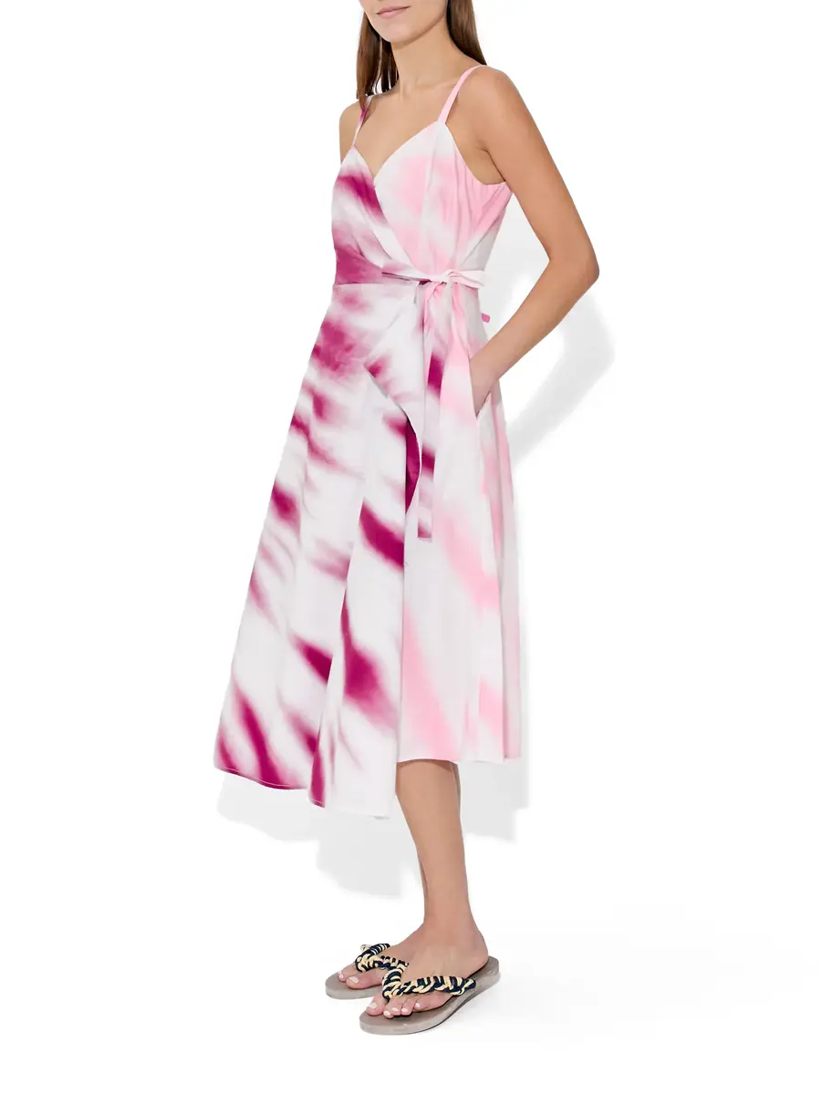 Rosie Assoulin Tie-Dye Cotton Poplin That’s a Wrap! Dress | Thumbnail 2