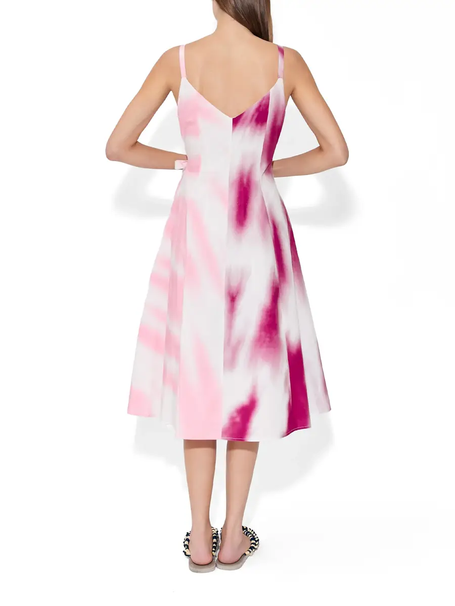 Rosie Assoulin Tie-Dye Cotton Poplin That’s a Wrap! Dress | Thumbnail 3