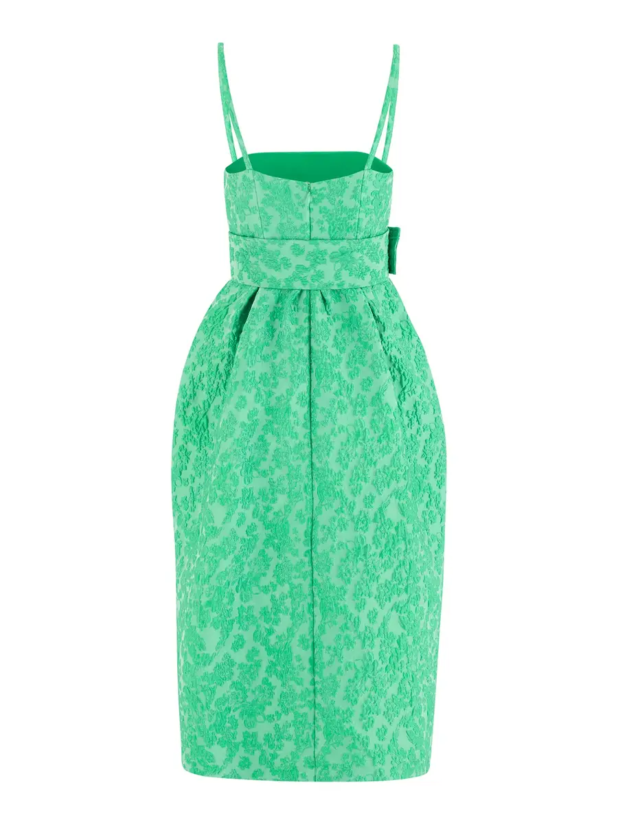 Rosie Assoulin Wildflower Cloqué Artichoke Belted Dress | Thumbnail 2 Rosie Assoulin Wildflower Cloqué Artichoke Belted Dress | Thumbnail 2