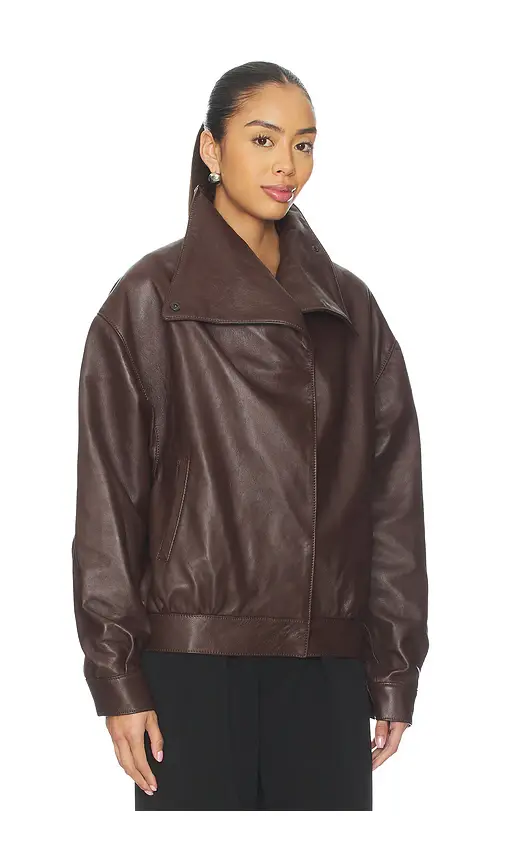Diana Milkanova Studio Leather Collar Jacket | Thumbnail 2 Diana Milkanova Studio Leather Collar Jacket | Thumbnail 2