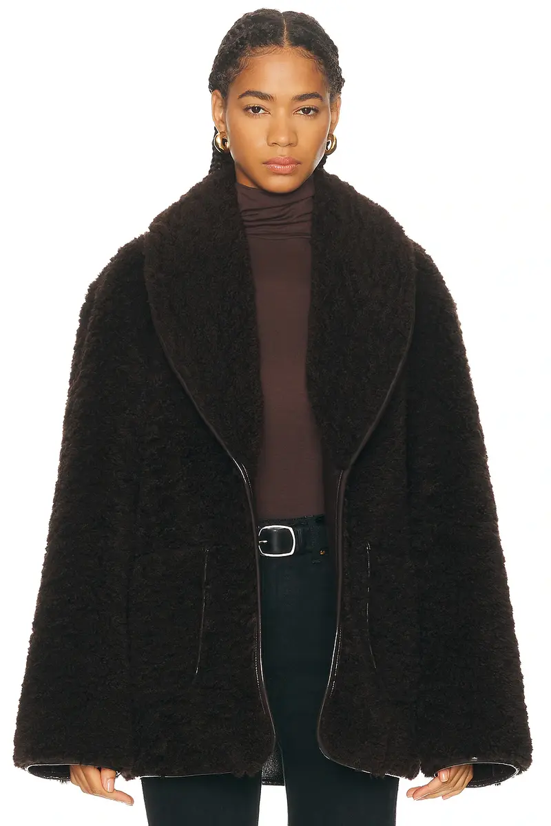 L'Academie Neriah Reversible Faux Leather Jacket | Thumbnail 4