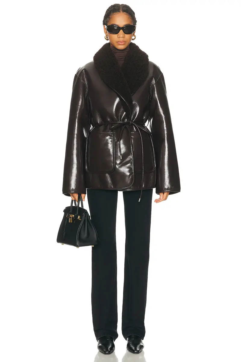 L'Academie Neriah Reversible Faux Leather Jacket | Thumbnail 7