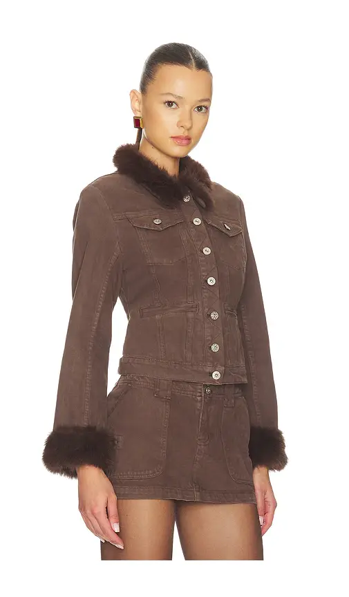 Guizio Ares Faux Fur Jacket | Thumbnail 2 Guizio Ares Faux Fur Jacket | Thumbnail 2