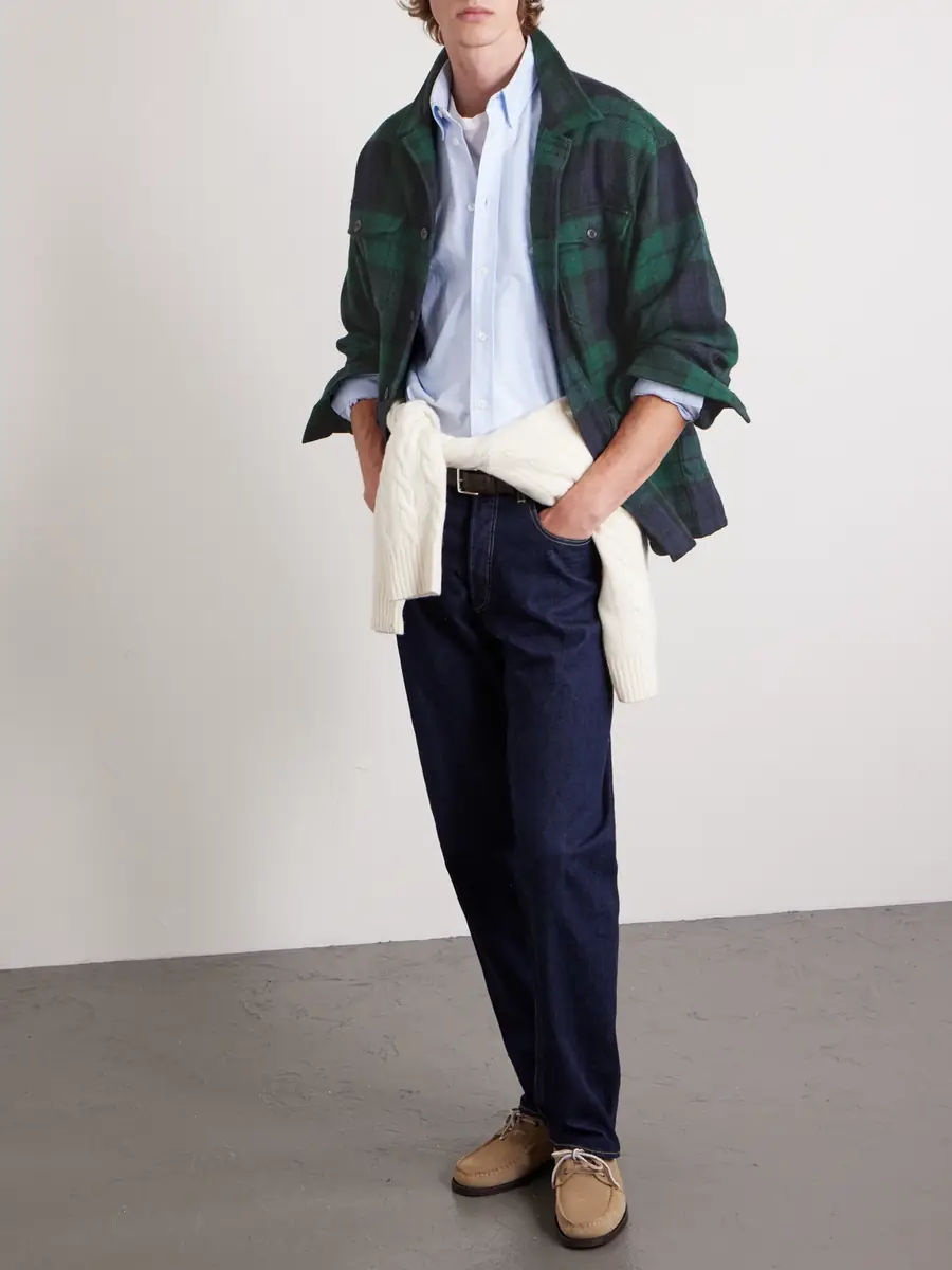Polo Ralph Lauren Checked Wool and Alpaca-Blend Overshirt - Men | Thumbnail 2 Polo Ralph Lauren Checked Wool and Alpaca-Blend Overshirt - Men | Thumbnail 2