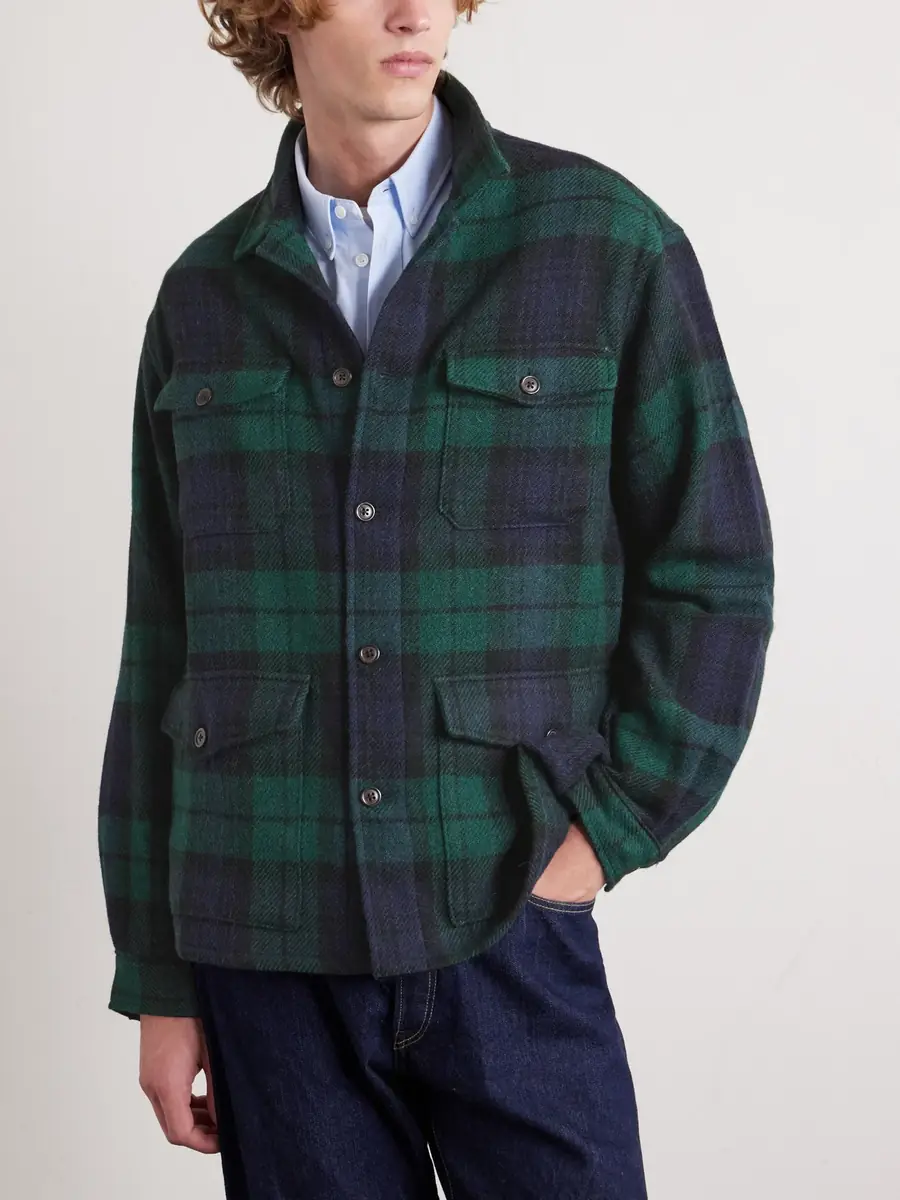 Polo Ralph Lauren Checked Wool and Alpaca-Blend Overshirt - Men | Thumbnail 3 Polo Ralph Lauren Checked Wool and Alpaca-Blend Overshirt - Men | Thumbnail 3
