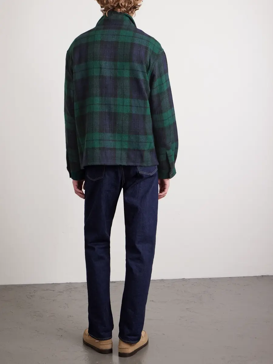 Polo Ralph Lauren Checked Wool and Alpaca-Blend Overshirt - Men | Thumbnail 4 Polo Ralph Lauren Checked Wool and Alpaca-Blend Overshirt - Men | Thumbnail 4