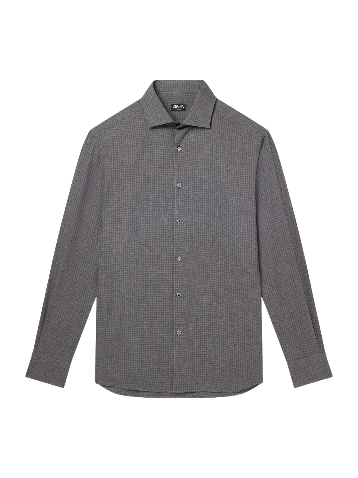 Checked Cashco-Twill Shirt - Men Checked Cashco-Twill Shirt - Men
