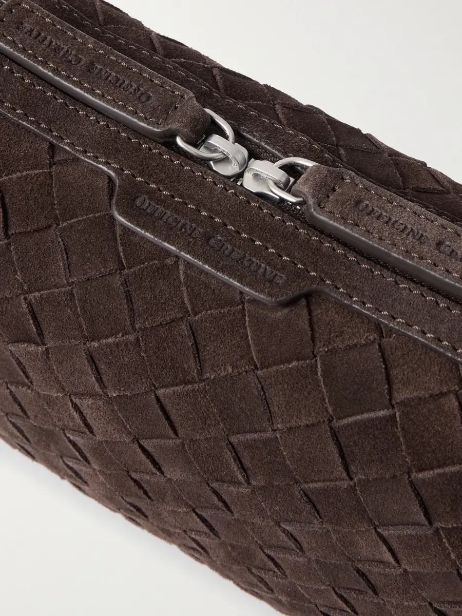 Officine Creative Woven Suede Messenger Bag - Men | Thumbnail 4 Officine Creative Woven Suede Messenger Bag - Men | Thumbnail 4