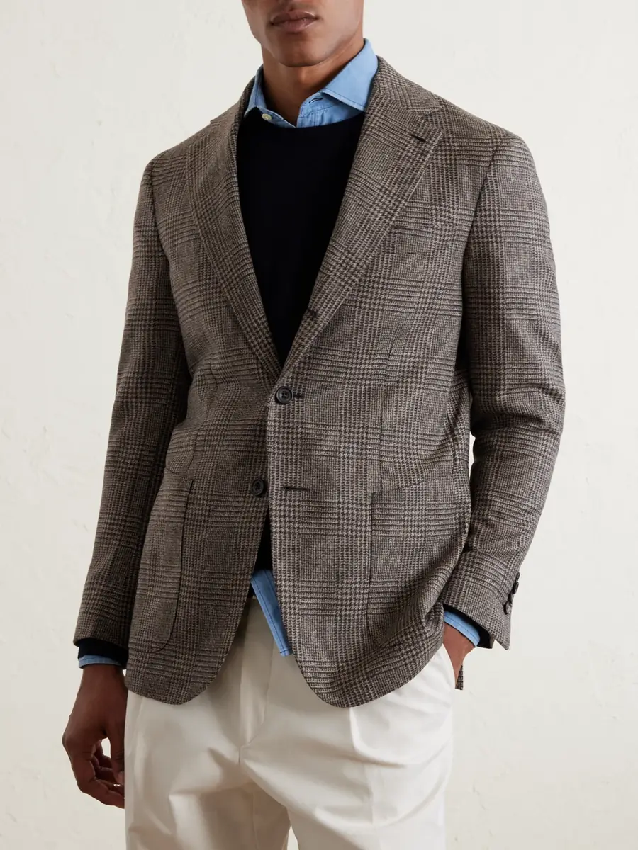 J. Mueser Prince of Wales Checked Wool Blazer - Men | Thumbnail 3
