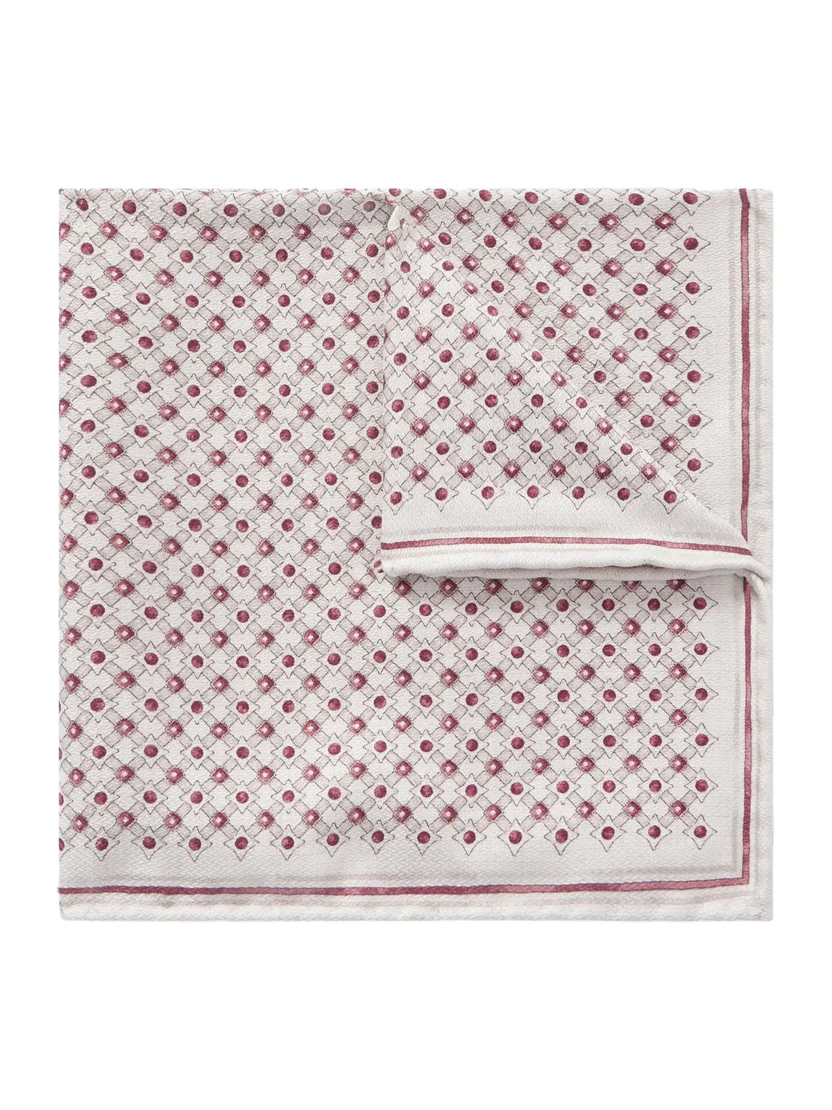 Brunello Cucinelli Printed Silk Pocket Square - Men