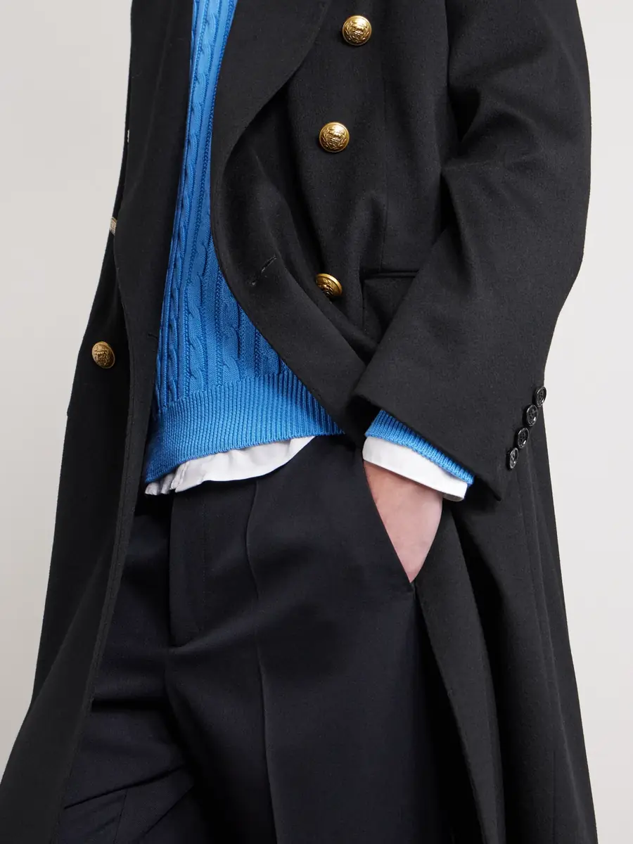 Valentino Garavani Double-Breasted Virgin Wool Coat - Men | Thumbnail 5 Valentino Garavani Double-Breasted Virgin Wool Coat - Men | Thumbnail 5