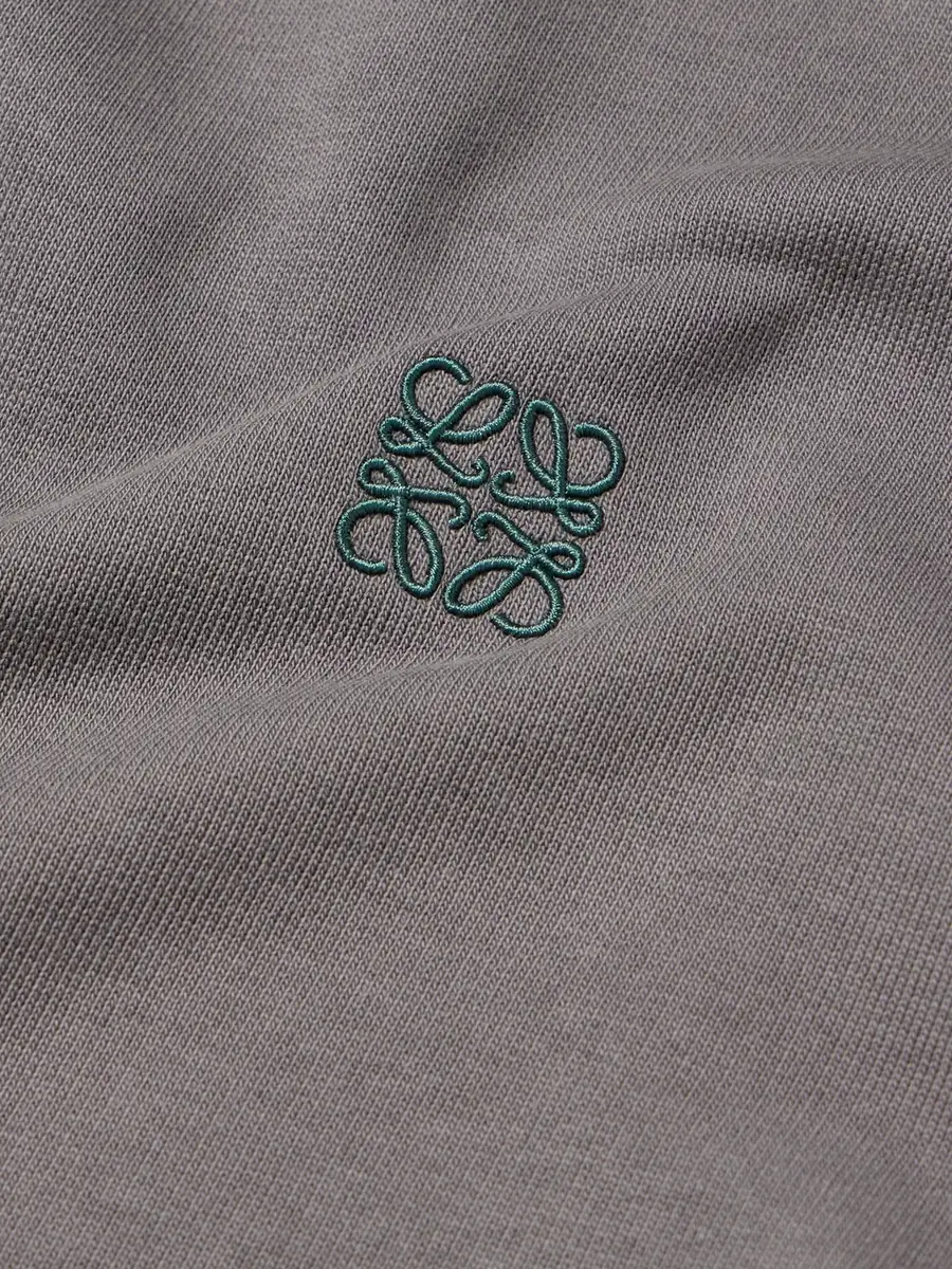 Loewe Anagram-Embroidered Cotton-Jersey Zip-Up Hoodie - Men | Thumbnail 5