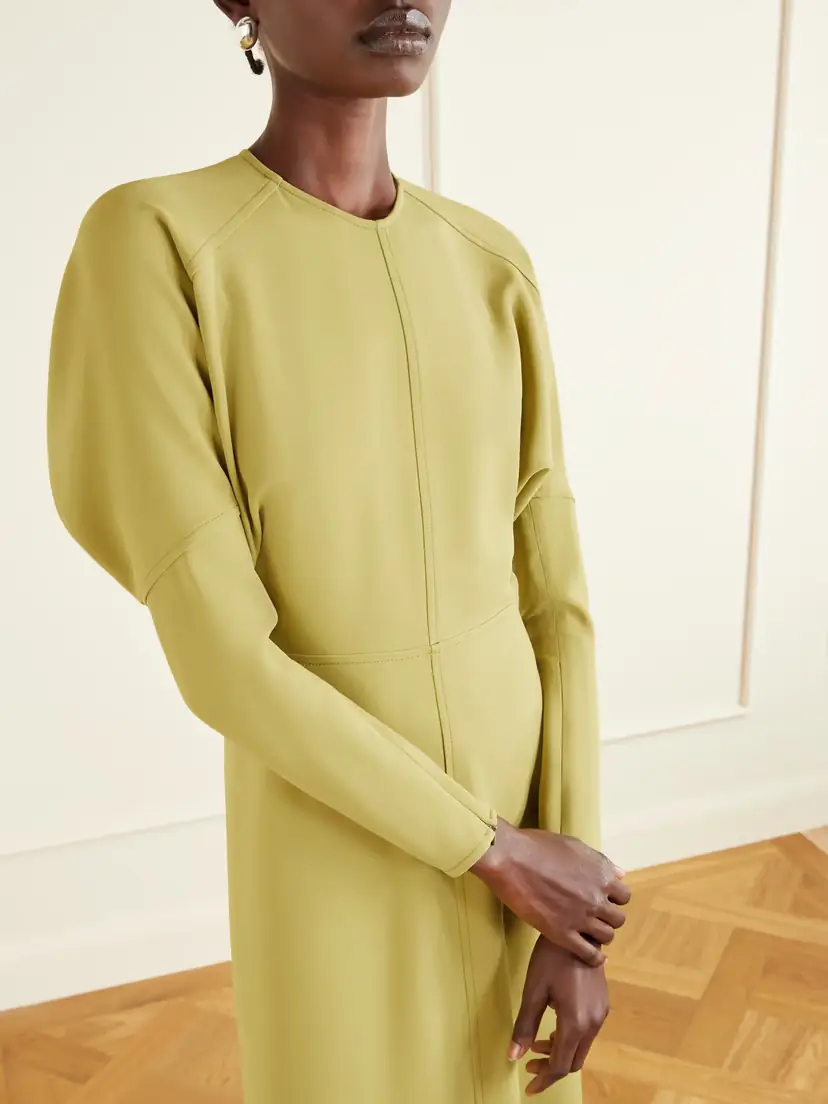 Victoria Beckham Crepe Midi Dress | Thumbnail 3