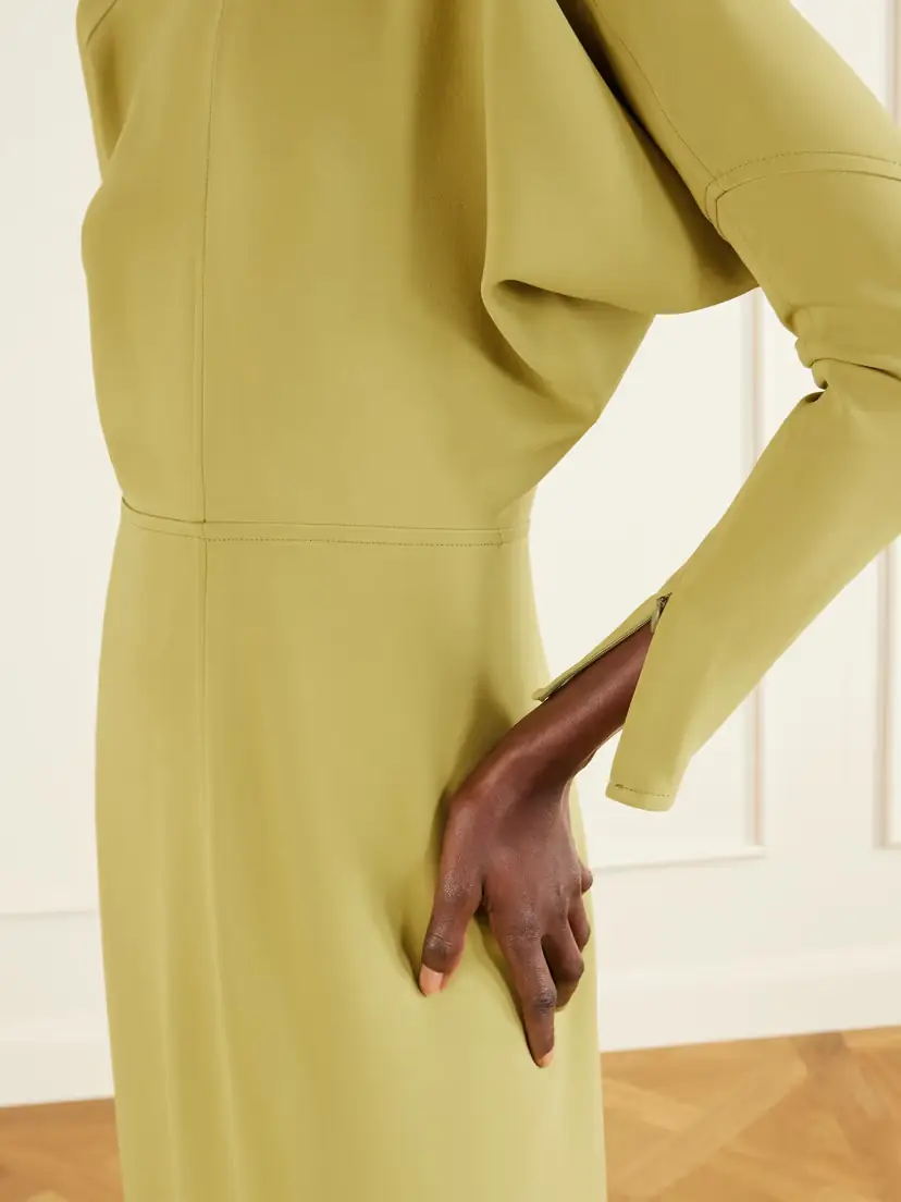 Victoria Beckham Crepe Midi Dress | Thumbnail 5