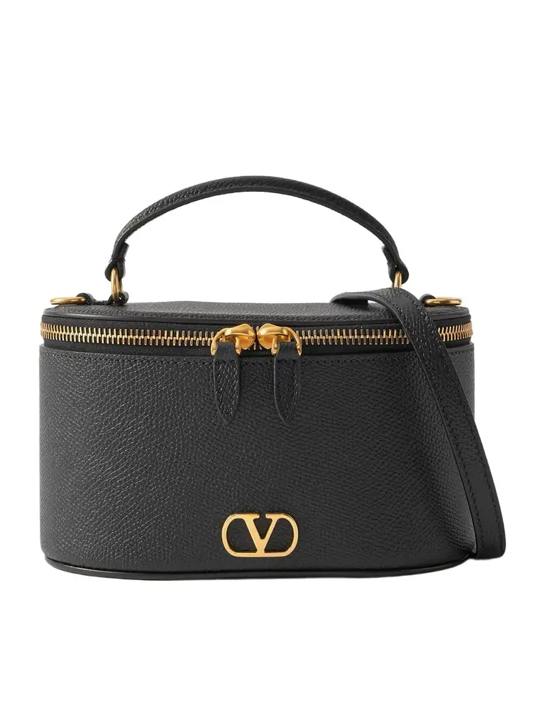 Valentino Garavani Vanity Case Textured-leather Shoulder Bag | Image 1 Valentino Garavani Vanity Case Textured-leather Shoulder Bag | Image 1