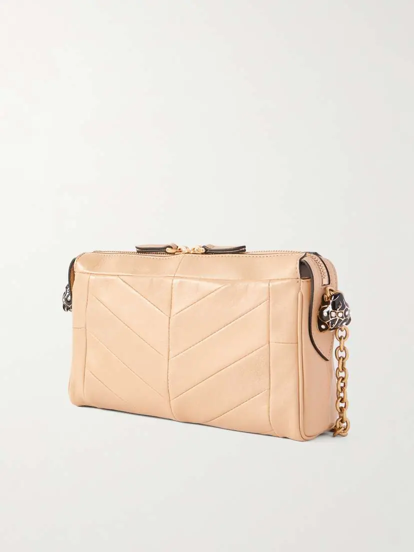 Valentino Garavani Panthea Paneled Leather Shoulder Bag | Thumbnail 4 Valentino Garavani Panthea Paneled Leather Shoulder Bag | Thumbnail 4