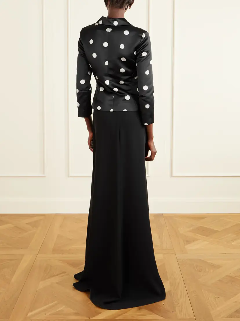 BERNADETTE Elle Polka Dot Duchesse-satin Jacket | Thumbnail 4 BERNADETTE Elle Polka Dot Duchesse-satin Jacket | Thumbnail 4
