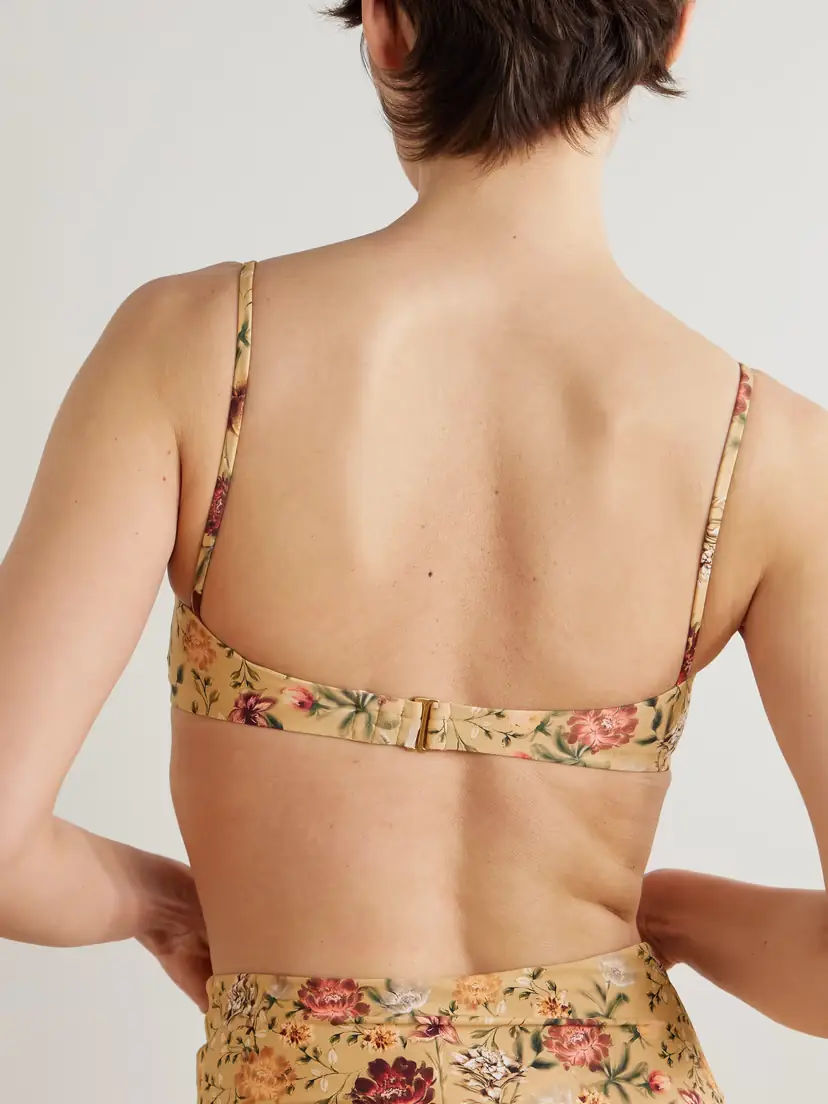 Agua by Agua Bendita Magdalena Paramo Floral-print Recycled Underwired Bikini Top | Thumbnail 3