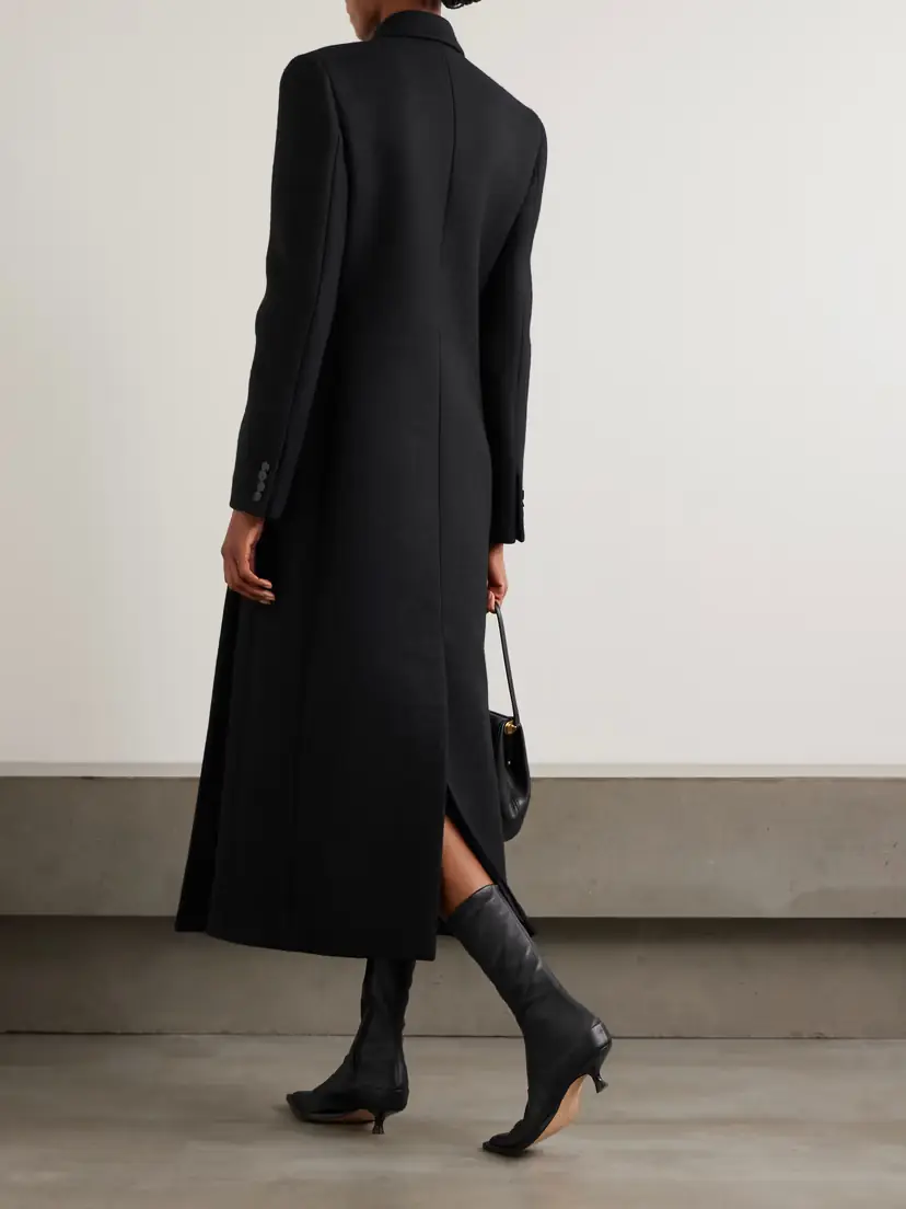 Calvin Klein Collection Freya Wool And Silk-blend Coat | Thumbnail 4 Calvin Klein Collection Freya Wool And Silk-blend Coat | Thumbnail 4