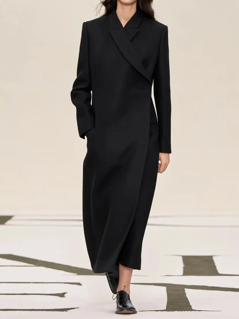 Calvin Klein Collection Freya Wool And Silk-blend Coat | Thumbnail 5 Calvin Klein Collection Freya Wool And Silk-blend Coat | Thumbnail 5
