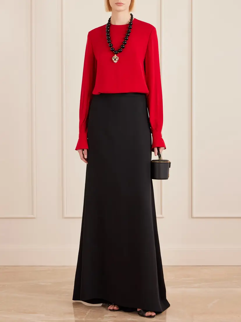 Valentino Garavani Silk-cady Maxi Skirt | Thumbnail 2 Valentino Garavani Silk-cady Maxi Skirt | Thumbnail 2