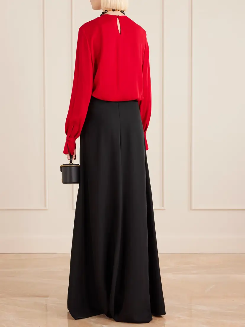 Valentino Garavani Silk-cady Maxi Skirt | Thumbnail 4 Valentino Garavani Silk-cady Maxi Skirt | Thumbnail 4
