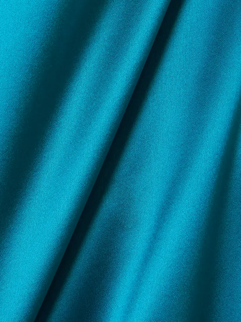 Valentino Garavani Velvet-trimmed Satin-crepe Maxi Skirt | Thumbnail 4 Valentino Garavani Velvet-trimmed Satin-crepe Maxi Skirt | Thumbnail 4