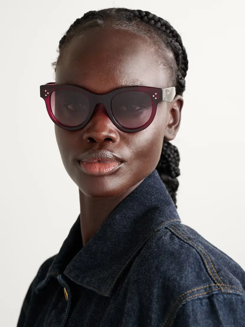 CELINE Eyewear Round-frame Acetate Sunglasses | Thumbnail 2