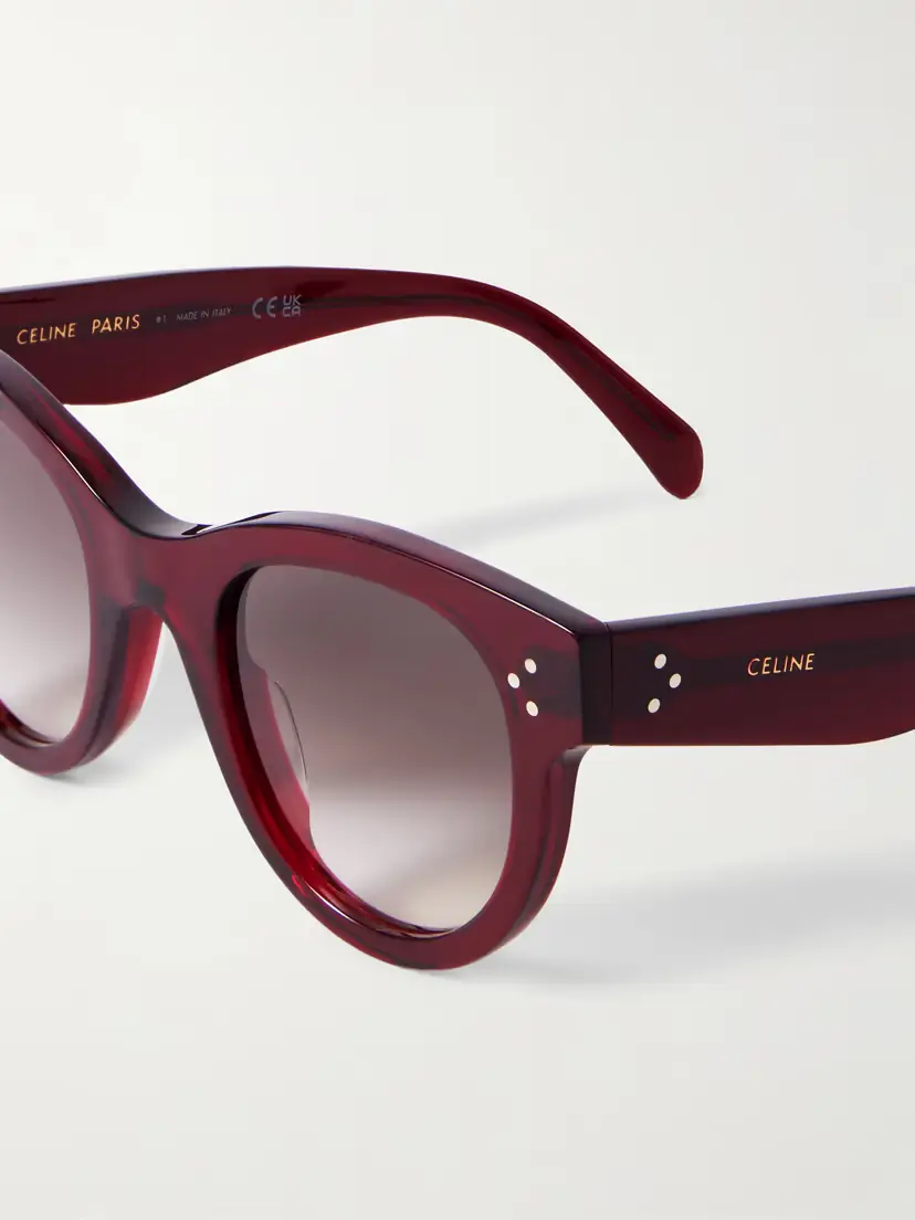 CELINE Eyewear Round-frame Acetate Sunglasses | Thumbnail 4