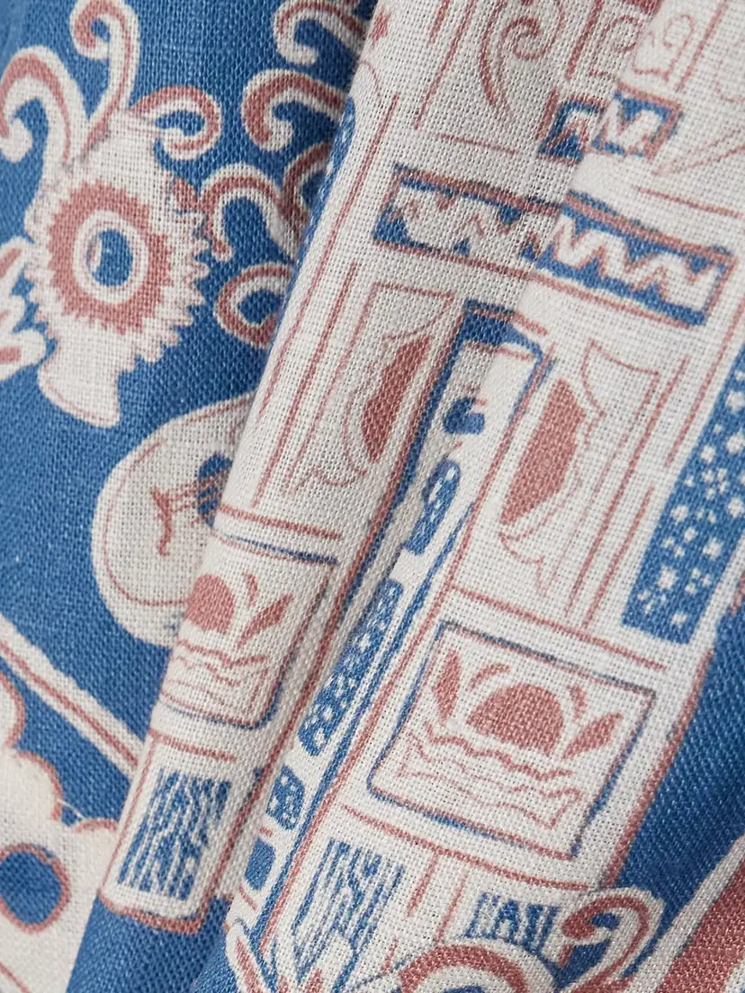 ALÉMAIS Acacia Cropped Printed Linen Shirt | Thumbnail 4 ALÉMAIS Acacia Cropped Printed Linen Shirt | Thumbnail 4