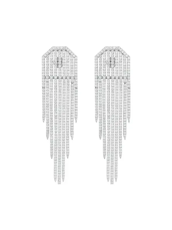 4.71ct Diamond 14K Gold Statement Cascade Earrings 4.71ct Diamond 14K Gold Statement Cascade Earrings