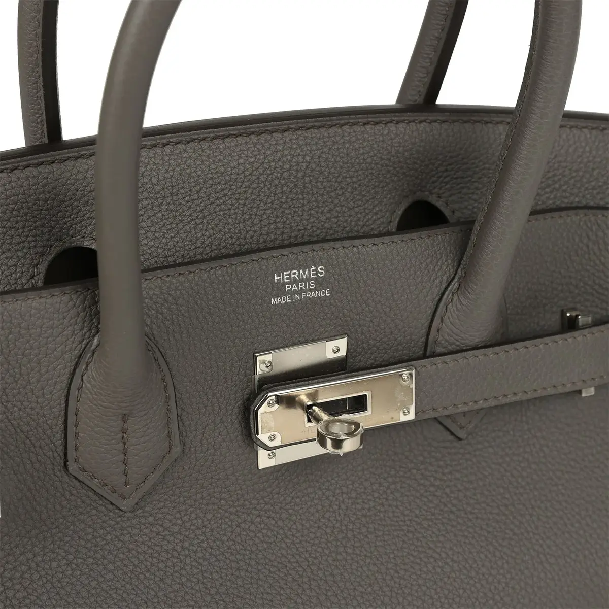 HERMÈS Hermes Birkin 30 Etain Togo Palladium Hardware | Thumbnail 7 HERMÈS Hermes Birkin 30 Etain Togo Palladium Hardware | Thumbnail 7