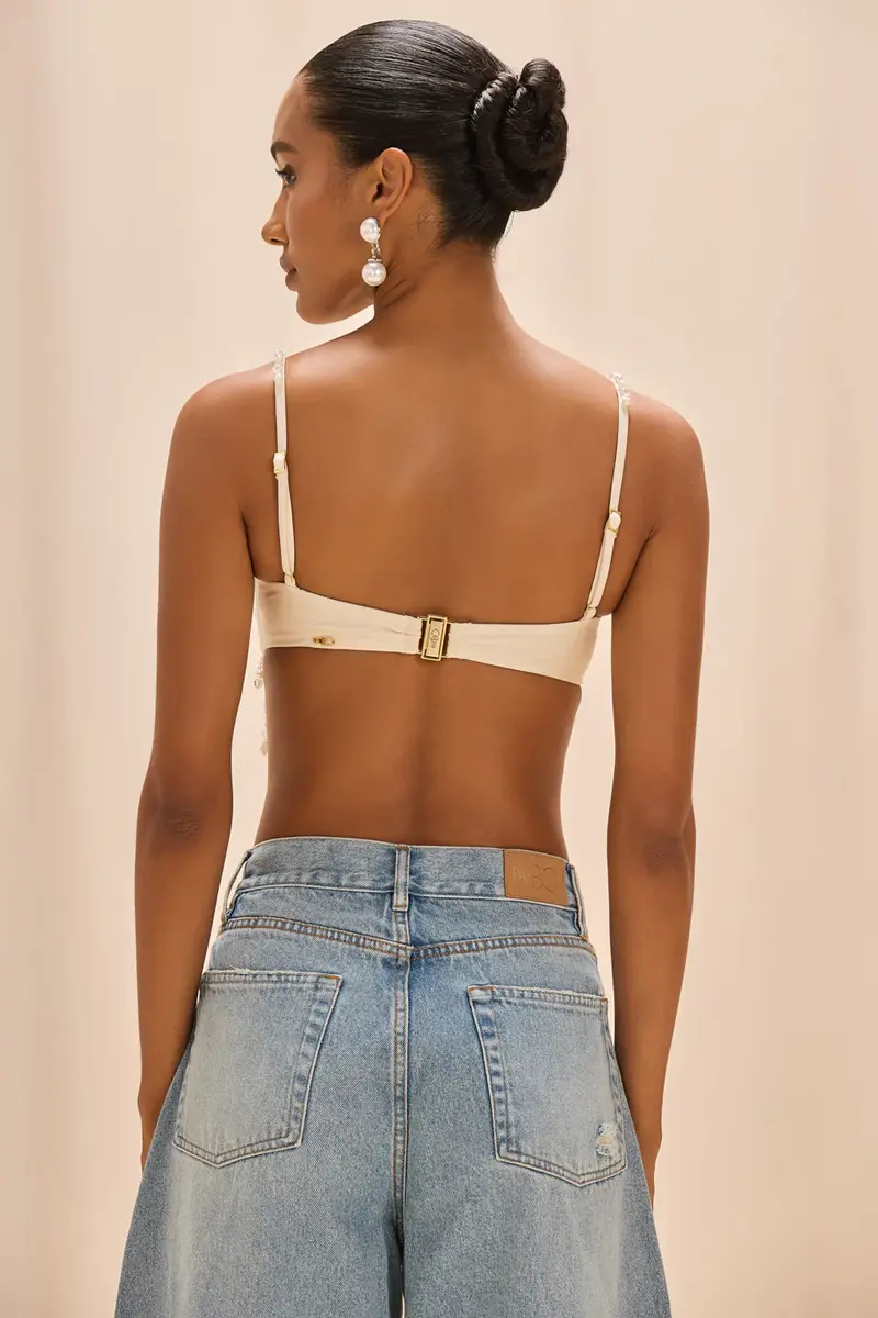 PatBo PEARL DUST EMBROIDERY BRA TOP | Thumbnail 4