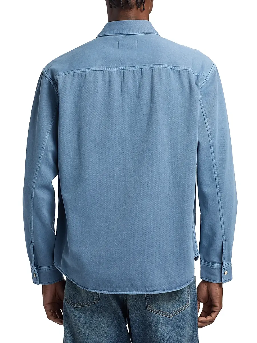 Frame Men's Classic Cotton Button-Front Shirt | Thumbnail 5 Frame Men's Classic Cotton Button-Front Shirt | Thumbnail 5