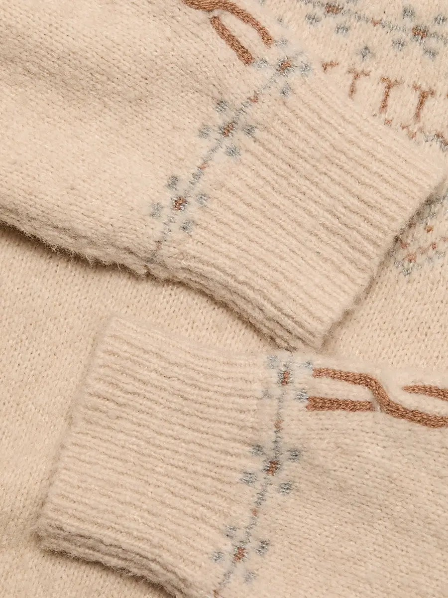 Guest in Residence Women's Cloud Chalet Crewneck Sweater - Sandstone Combo | Thumbnail 7 Guest in Residence Women's Cloud Chalet Crewneck Sweater - Sandstone Combo | Thumbnail 7