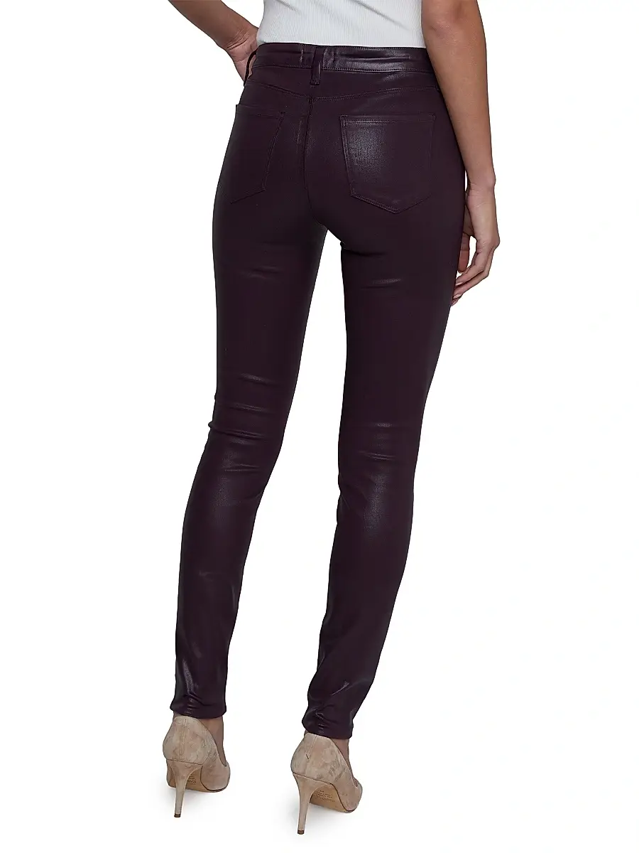 L'Agence Women's Marguerite Coated High-Rise Pants | Thumbnail 5 L'Agence Women's Marguerite Coated High-Rise Pants | Thumbnail 5